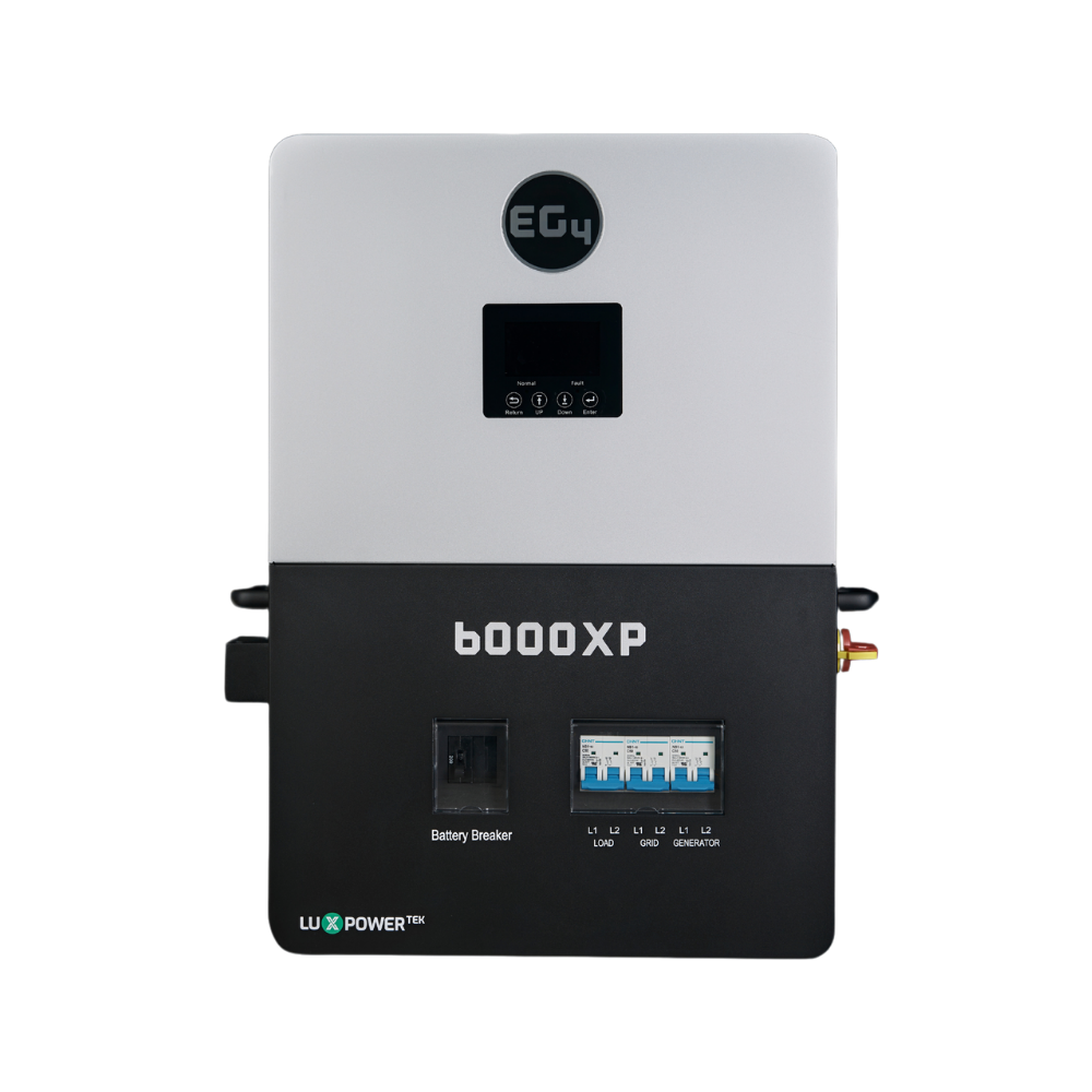 EG4 6000XP Off Grid | 8000W PV Input | 6000W Output | 48V 120/240V Split Phase | All-In-One Solar Inverter